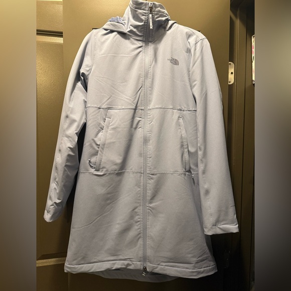 THE NORTH FACE Shelbe Raschel Hooded Parka Womens Jacket Folk Blue Size M - Picture 1 of 5